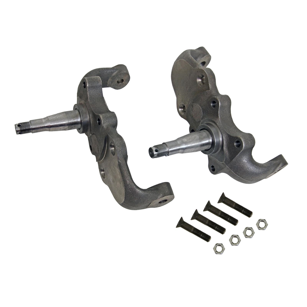 CPP Spindles, Steel, 2 in. Drop, Chevy, 1955-57 Full Size, Pair