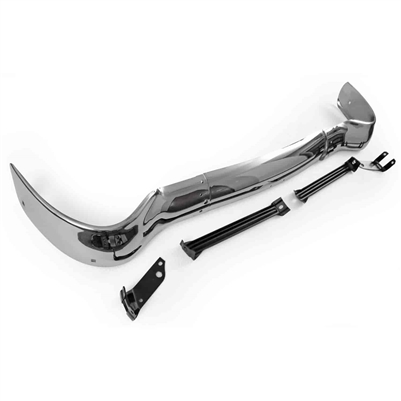 Golden Star Front Bumper with Brackets - 1955 Chevy (OS)