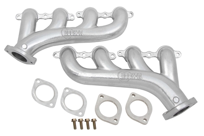 1955 1956 1957 Chevy Hooker LS Exhaust manifolds, silver ceramic coat (OS)