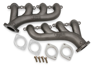 1955-57 Chevy Hooker LS Exhaust manifolds, natural finish (OS)